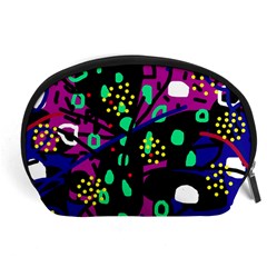 Abstract colorful chaos Accessory Pouches (Large) 