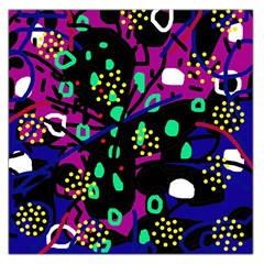 Abstract Colorful Chaos Large Satin Scarf (square) by Valentinaart