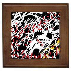 Colorful Chaos By Moma Framed Tiles