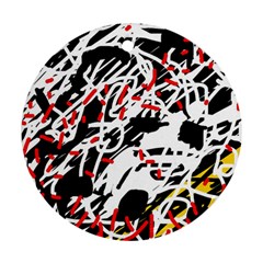 Colorful Chaos By Moma Ornament (round) 