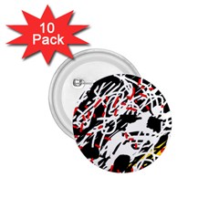 Colorful Chaos By Moma 1 75  Buttons (10 Pack)