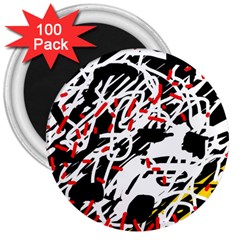 Colorful Chaos By Moma 3  Magnets (100 Pack)