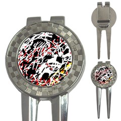 Colorful Chaos By Moma 3-in-1 Golf Divots by Valentinaart