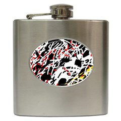 Colorful Chaos By Moma Hip Flask (6 Oz)