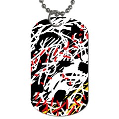 Colorful Chaos By Moma Dog Tag (two Sides)