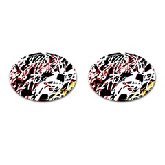 Colorful Chaos By Moma Cufflinks (oval)