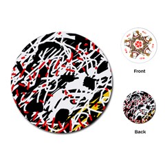 Colorful Chaos By Moma Playing Cards (round) 