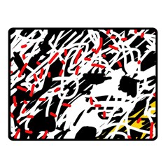 Colorful Chaos By Moma Fleece Blanket (small)