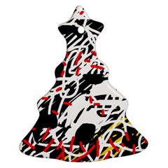 Colorful Chaos By Moma Ornament (christmas Tree)