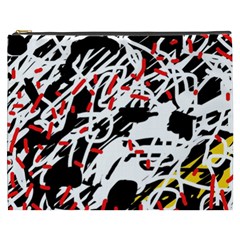 Colorful Chaos By Moma Cosmetic Bag (xxxl)  by Valentinaart