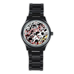 Colorful Chaos By Moma Stainless Steel Round Watch