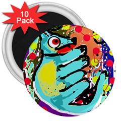 Abstract Animal 3  Magnets (10 Pack) 