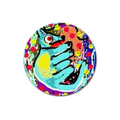 Abstract Animal Magnet 3  (round) by Valentinaart