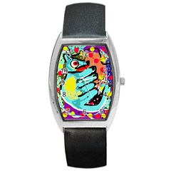 Abstract Animal Barrel Style Metal Watch by Valentinaart