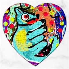 Abstract Animal Jigsaw Puzzle (heart)