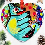 Abstract animal Heart Ornament (2 Sides) Front