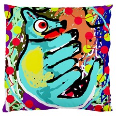 Abstract Animal Large Cushion Case (one Side) by Valentinaart