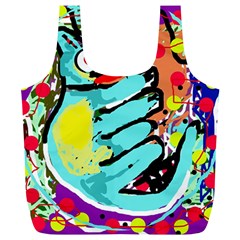 Abstract Animal Full Print Recycle Bags (l)  by Valentinaart