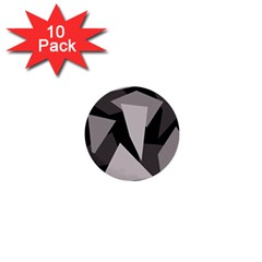 Simple Gray Abstraction 1  Mini Buttons (10 Pack) 