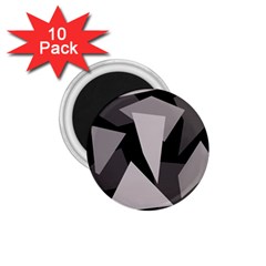 Simple Gray Abstraction 1 75  Magnets (10 Pack) 