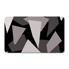 Simple Gray Abstraction Magnet (rectangular)