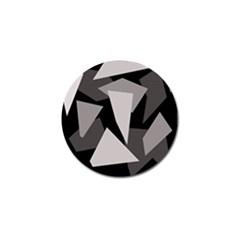 Simple Gray Abstraction Golf Ball Marker