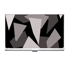 Simple Gray Abstraction Business Card Holders