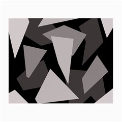 Simple Gray Abstraction Small Glasses Cloth