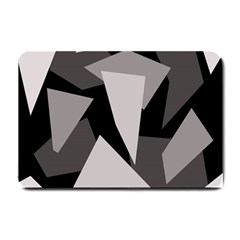 Simple Gray Abstraction Small Doormat  by Valentinaart