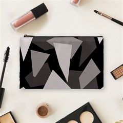 Simple Gray Abstraction Cosmetic Bag (medium) 