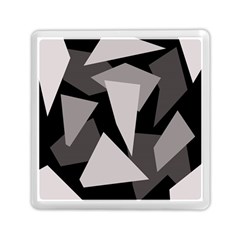 Simple Gray Abstraction Memory Card Reader (square) 