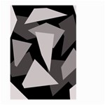 Simple gray abstraction Large Garden Flag (Two Sides) Back