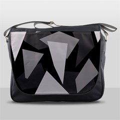 Simple Gray Abstraction Messenger Bags