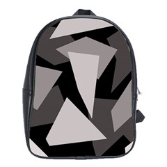 Simple Gray Abstraction School Bags (xl) 