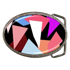 Colorful Geometrical Design Belt Buckles