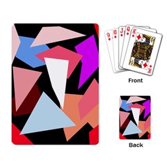 Colorful Geometrical Design Playing Card