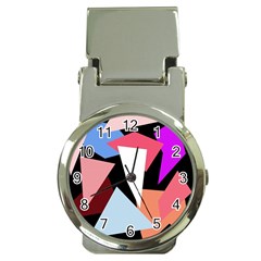 Colorful Geometrical Design Money Clip Watches