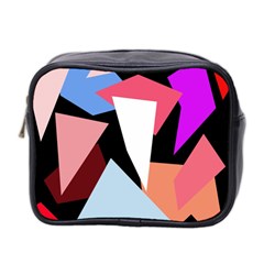 Colorful Geometrical Design Mini Toiletries Bag 2-side by Valentinaart