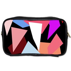 Colorful Geometrical Design Toiletries Bags 2-side