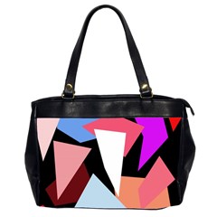 Colorful Geometrical Design Office Handbags (2 Sides) 