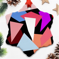 Colorful Geometrical Design Ornament (snowflake)  by Valentinaart