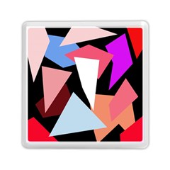 Colorful Geometrical Design Memory Card Reader (square) 