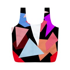 Colorful Geometrical Design Full Print Recycle Bags (m)  by Valentinaart