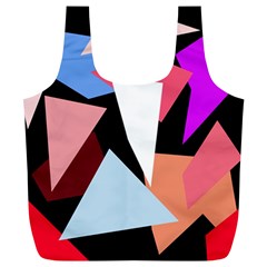 Colorful Geometrical Design Full Print Recycle Bags (l) 