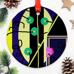 Crazy Abstraction By Moma Ornament (round) 