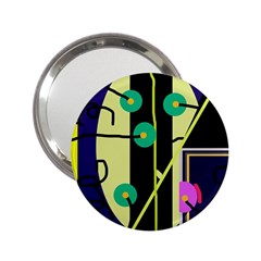 Crazy Abstraction By Moma 2 25  Handbag Mirrors