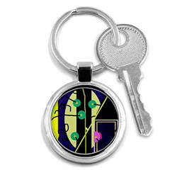 Crazy Abstraction By Moma Key Chains (round) 