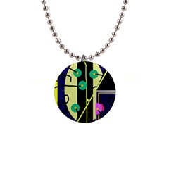 Crazy Abstraction By Moma Button Necklaces