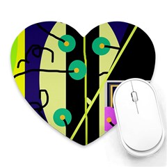 Crazy Abstraction By Moma Heart Mousepads by Valentinaart