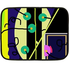 Crazy Abstraction By Moma Fleece Blanket (mini)